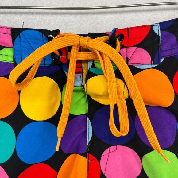 LOUDMOUTH Shorts 30 Disco Balls Swim Trunk Boardshort Drawstring Black - Picture 5 of 14